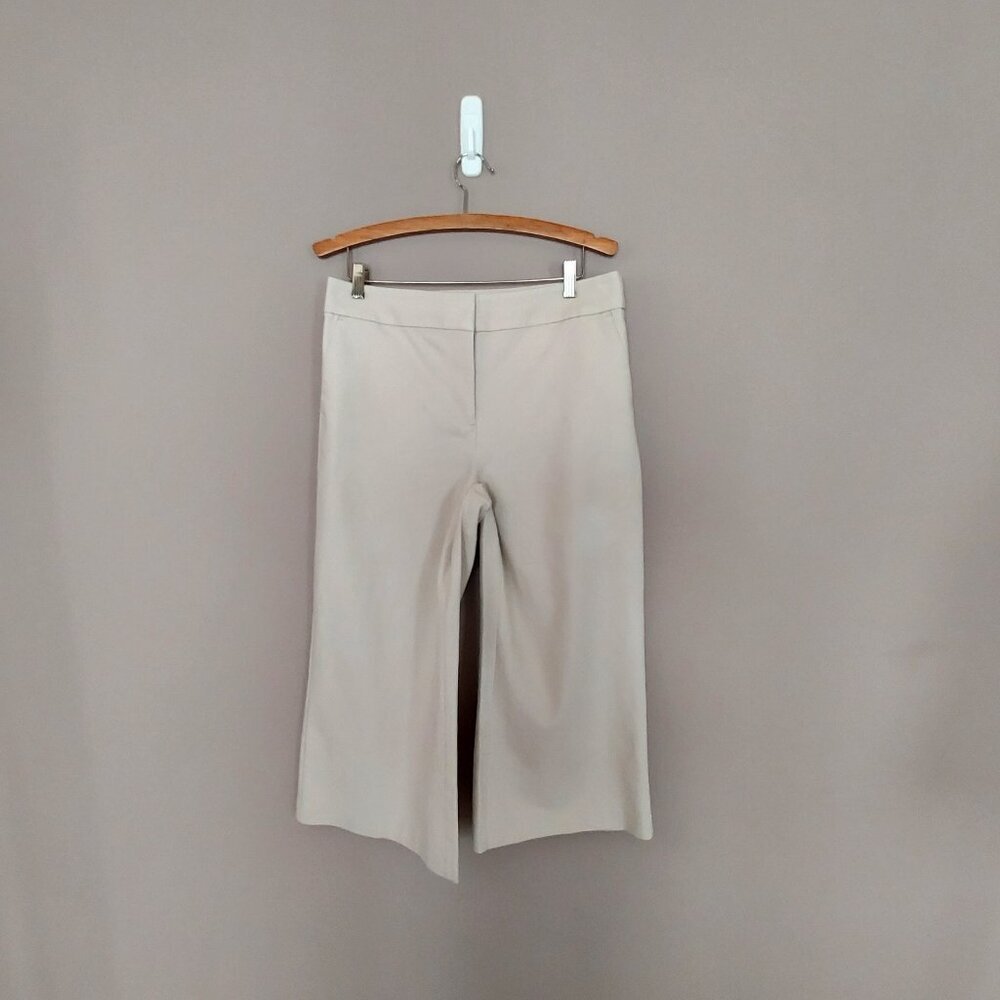 Loft High Rise Slim Wide Leg Cropped Pants Size 12